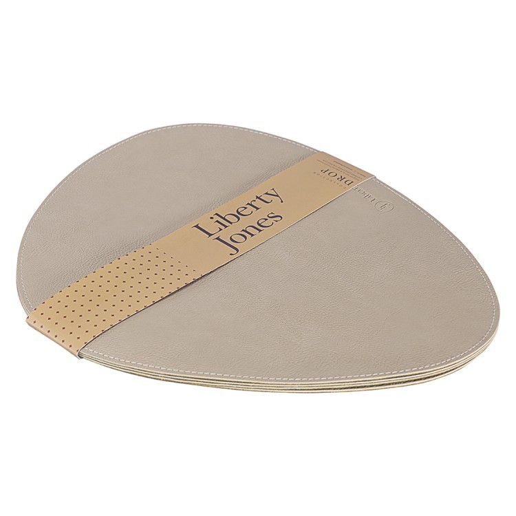 Набор из 4-х двухсторонних сервировочных салфеток drop, 33х41 см, зеленый/бежевый (77840) Набор из 4-х двухсторонних сервировочных салфеток drop, 33х41 см, зеленый/бежевый (77840)