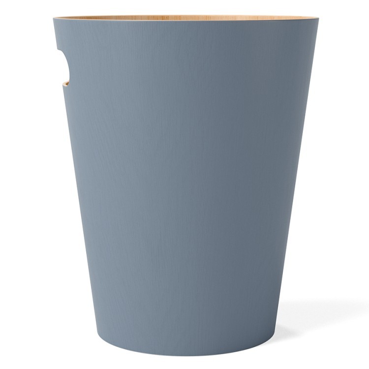 Корзина для мусора woodrow, 7,5 л, серо-голубая (78708)