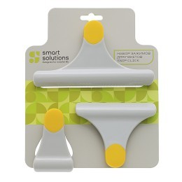 Набор зажимов для пакетов snip click, 3 шт. (77357)