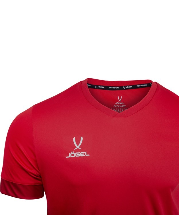 Футболка игровая JOGEL DIVISION PerFormDRY Union Jersey, красный/темно-красный/белый (1751351)