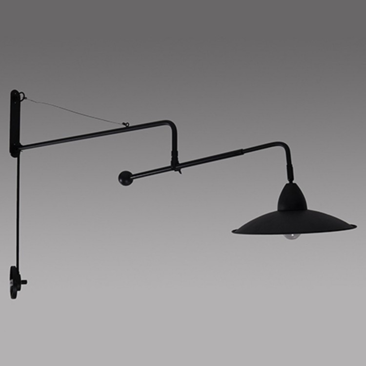 Бра TB20422-1ABG, металл, antique black with gold line, ROOMERS FURNITURE