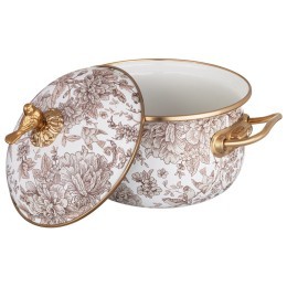 Кастрюля эмалированная lefard с крышкой, серия royal garden 2,1л, диа.16см подходит для индукцион.пл Lefard (950-717)