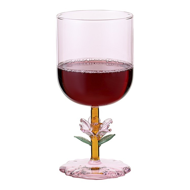 Бокал для вина herbal, 300 мл, розовый (78290)