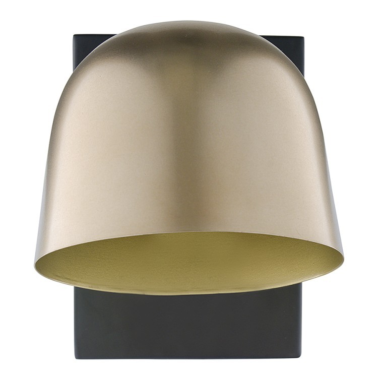 Светильник настенный enkel kopp, D22х22 см, золотистый/черный (76359)