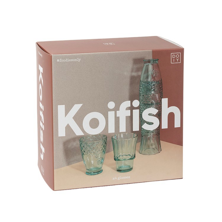 Набор подарочный из 4-х стаканов koifish, мятный (77303)