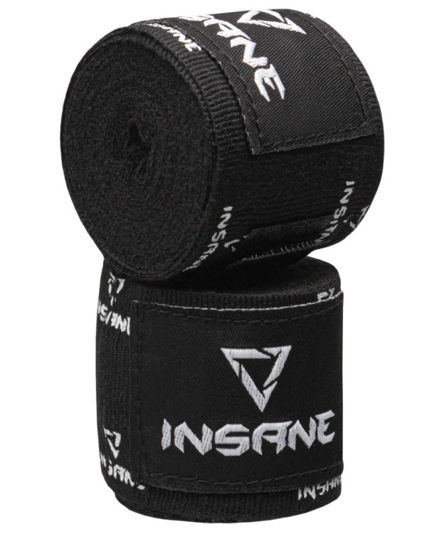 Бинт боксерки Insane PRINT, хлопок/нейлон, черный, 2,5 м (2108810)