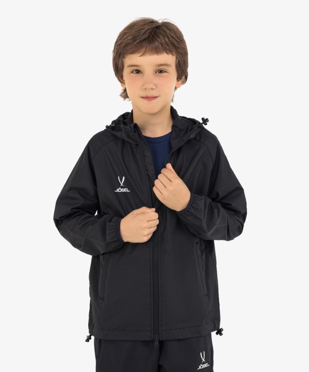 Куртка ветрозащитная CAMP Rain Jacket, черный, детский (1759524)