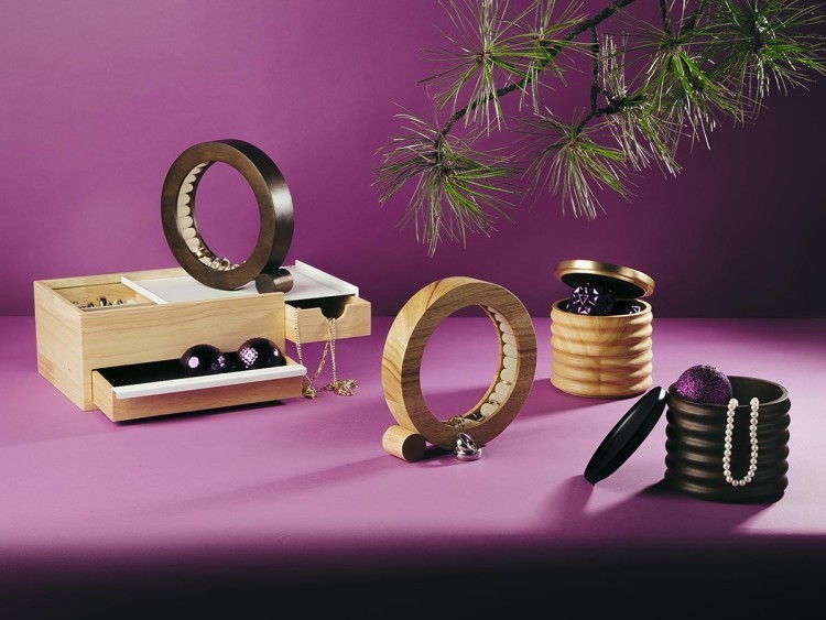 Шкатулка для украшений tesora, черный орех (79977)