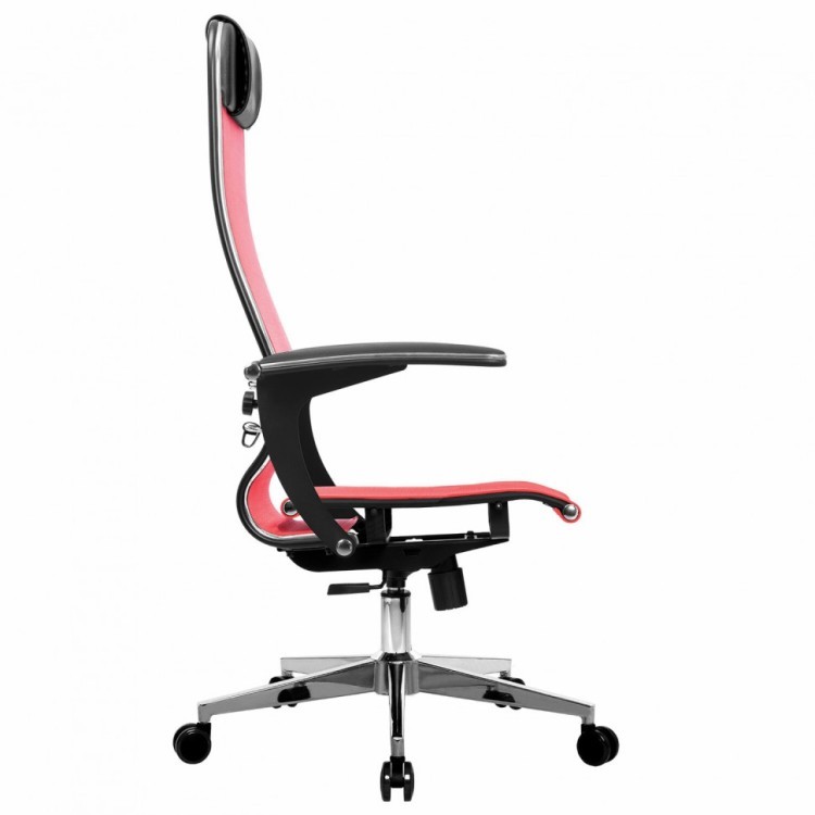 Кресло офисное Метта К-4-Т хром сиденье и спинка регулируемые красное 532447 (1) (91476)