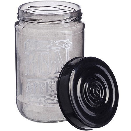 Банка для сыпучих 660 мл. черная Mayer&Boch (80762)