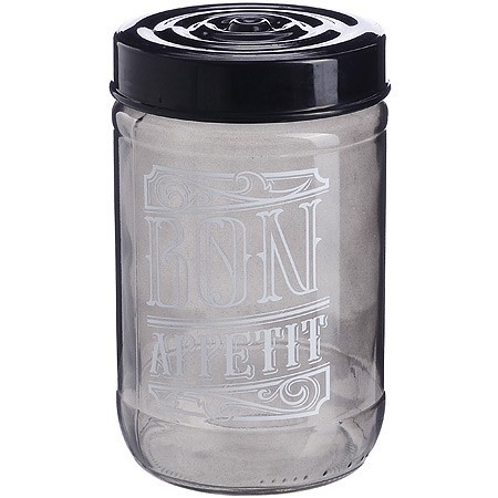 Банка для сыпучих 660 мл. черная Mayer&Boch (80762)