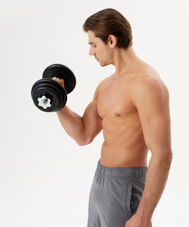 Гантель разборная обрезиненная в коробке Starfit DB-716, 10 кг (2107580)