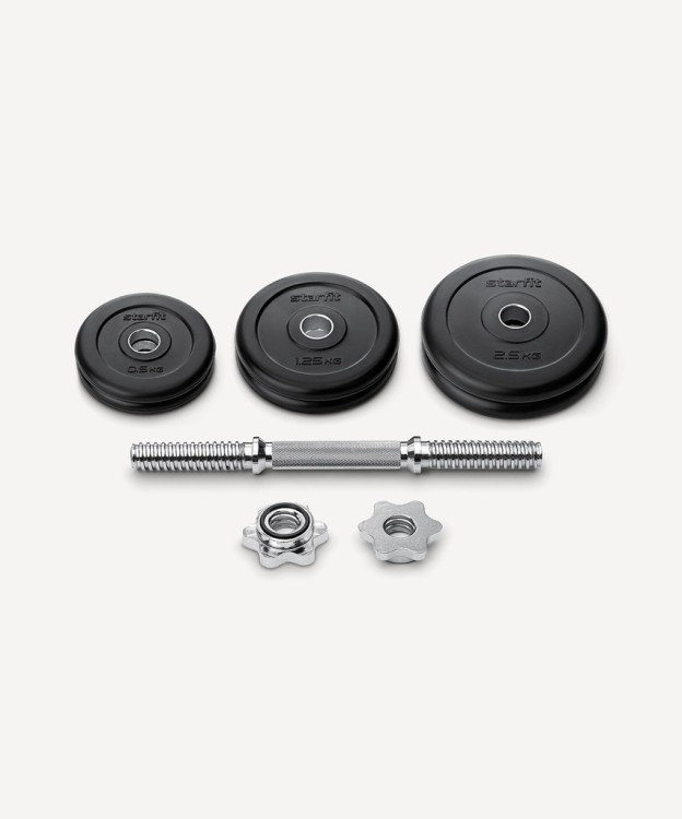 Гантель разборная обрезиненная в коробке Starfit DB-716, 10 кг (2107580)