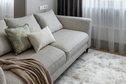 Диван Сорренто(Sorrento)(K)/BD 230M трехм.раск c кантом,рогожка св.беж Santo1902-SECRU+Nev83 (TT-00017167)