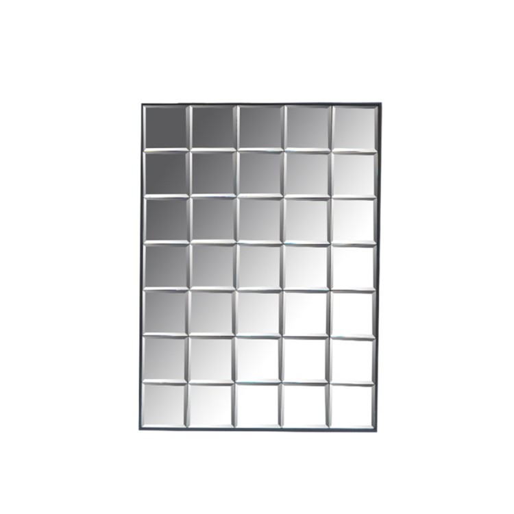 Зеркало Куб DTR2128, металл, зеркало, grey, ROOMERS FURNITURE
