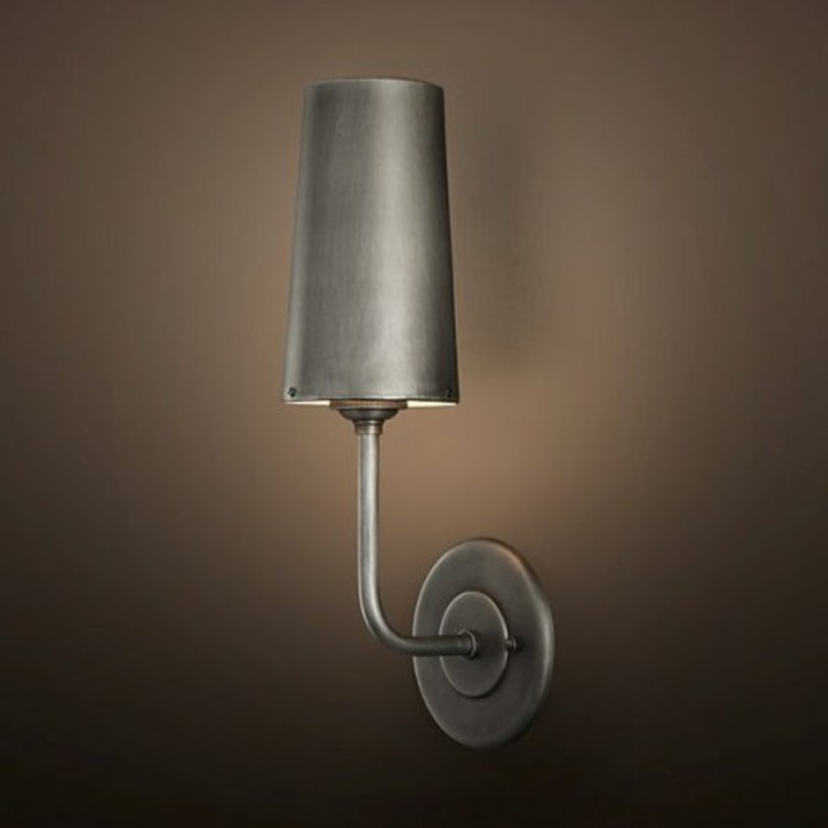 Бра Модерн DTL9122, металл, grey, RESTORATION HARDWARE