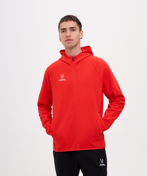 Худи на молнии JÖGEL ESSENTIAL Athlete Hooded FZ Jacket, красный (2114047)
