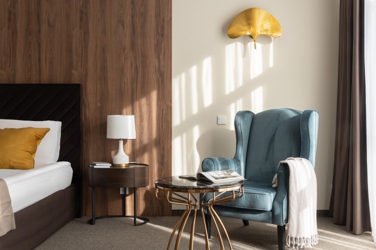 Бра металлич. "Гинкго" латунь L55*H42*W15см (TT-00005326)