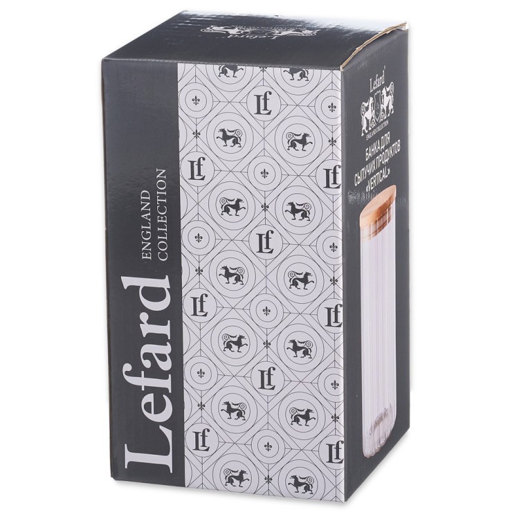 Банка для сыпучих продуктов "vertical" 1200 мл/10х18,5 см Lefard (675-125)