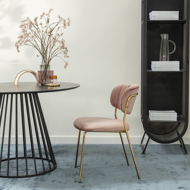 Стул eirill, велюр, розовый (75782)