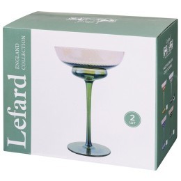 Набор креманок "twist & shine" green, 2 шт/220 мл Lefard (687-025)