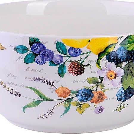 Супница керамическая 580мл Лесные ягоды с лимонами доломит LR (60141)