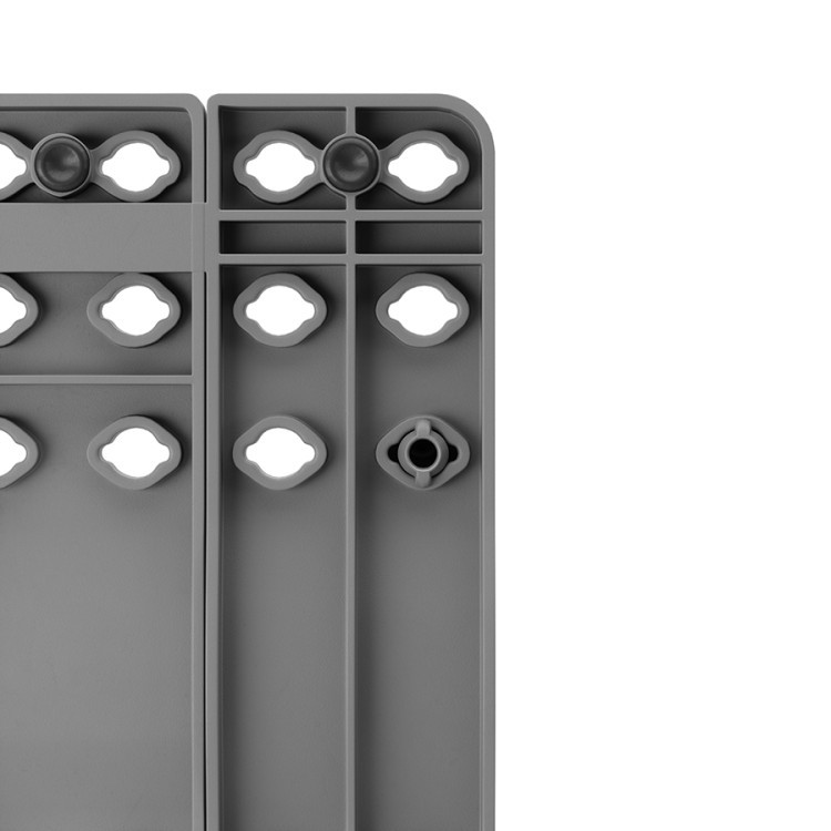 Органайзер для посуды и столовых приборов peggy, 20х55 см, серый (80143)