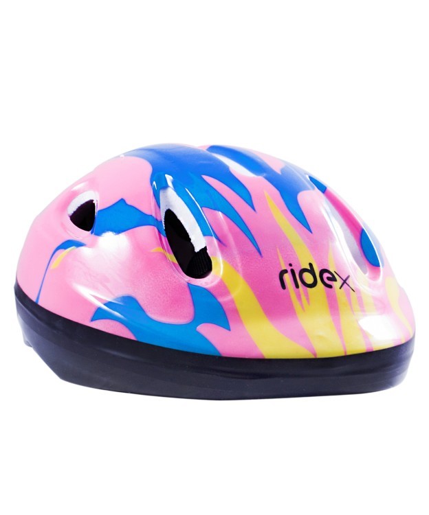 Шлем защитный Fire, синий/розовый (104256)