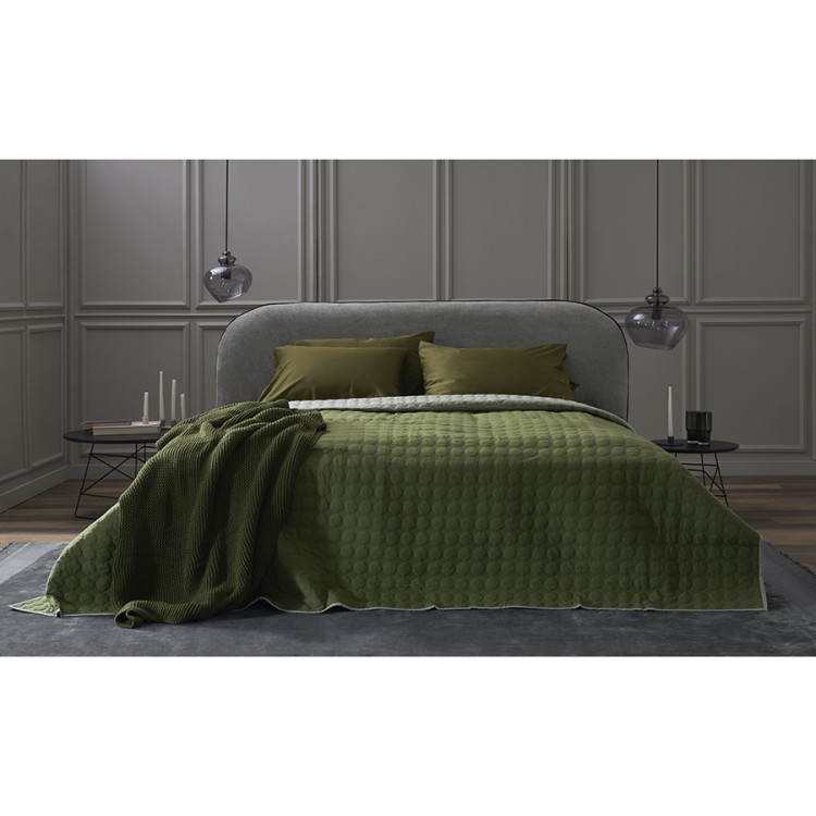 Набор наволочек из премиального сатина оливкового цвета из коллекции essential, 50х70 см (77137)