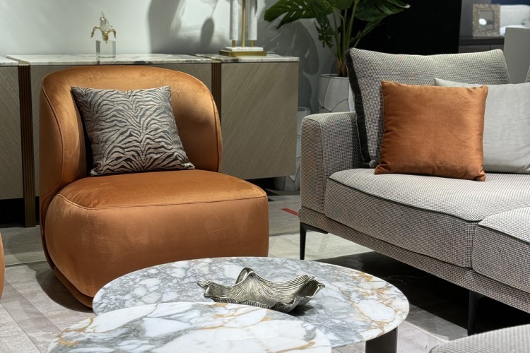 Кресло Capri Basic, велюр терракотовый Colt006-TER 80*90*82см (TT-00013733)