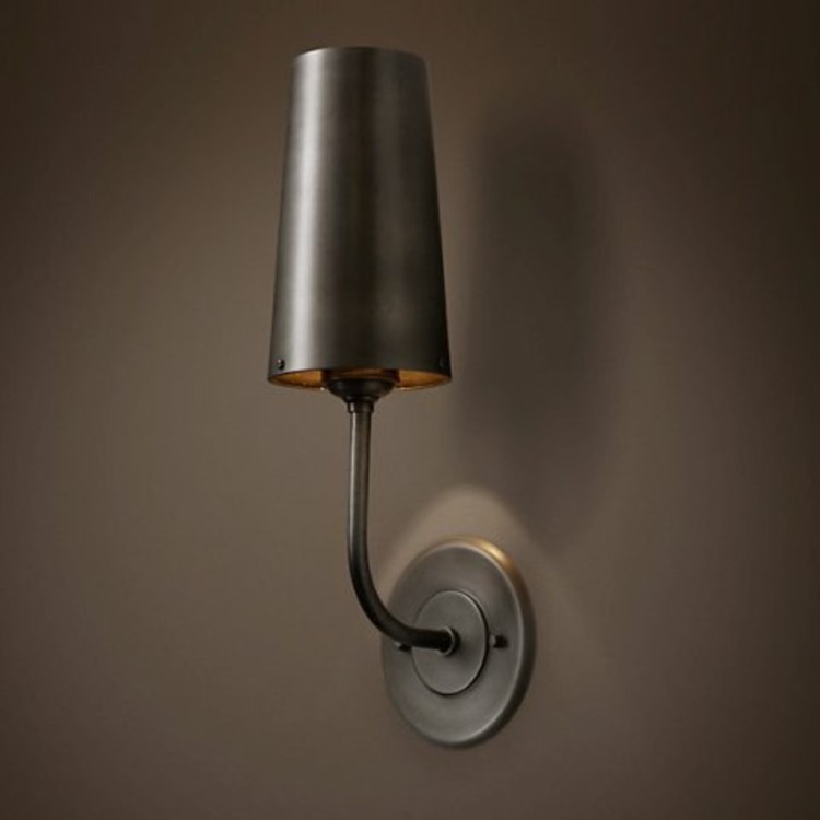 Бра Модерн DTL9123, металл, Black, RESTORATION HARDWARE