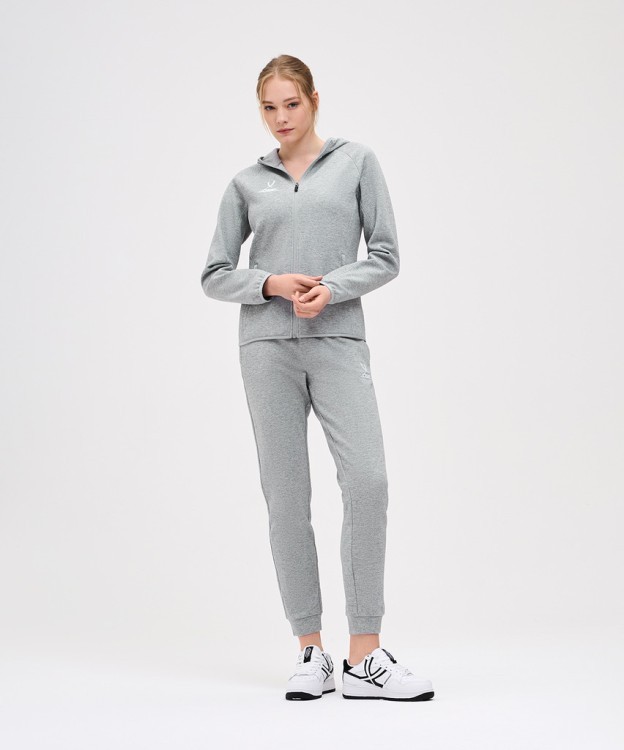 Худи на молнии женское JOGEL ESSENTIAL Athlete Hooded FZ Jacket W, серый (2111634)