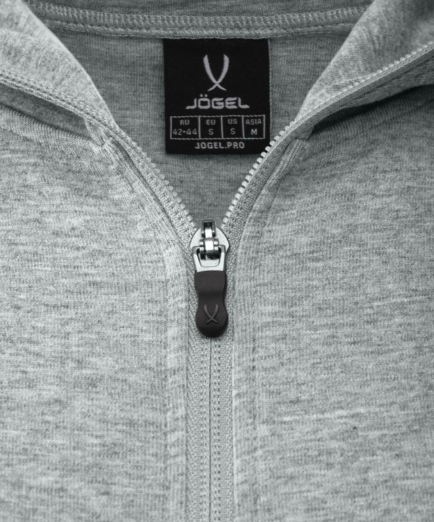 Худи на молнии женское JOGEL ESSENTIAL Athlete Hooded FZ Jacket W, серый (2111634)