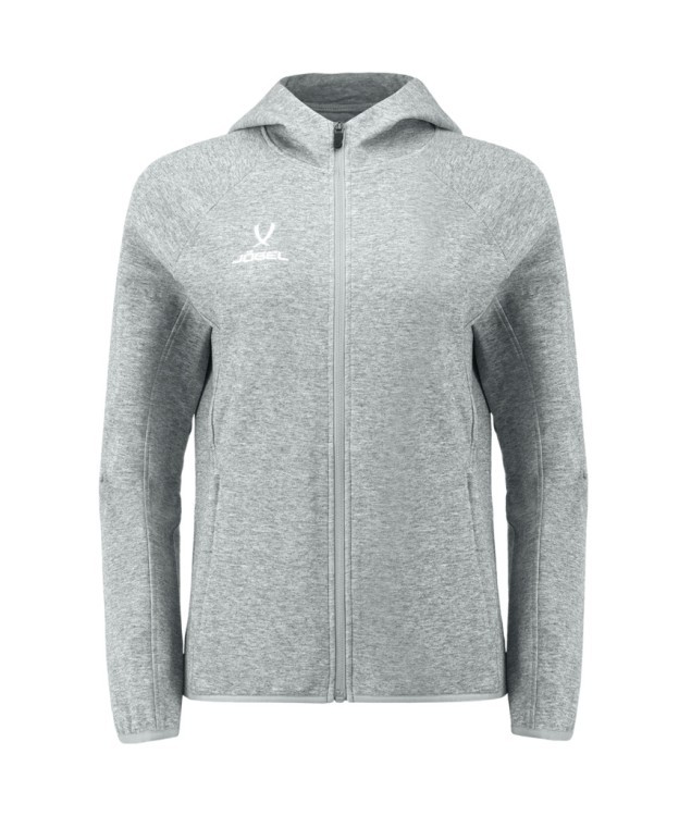 Худи на молнии женское JOGEL ESSENTIAL Athlete Hooded FZ Jacket W, серый (2111634)