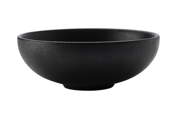 Салатник, 15,5х5 см, 500 мл, фарфор P, черный, матовый, Caviar Black - MW602-AX0079 Maxwell & Williams