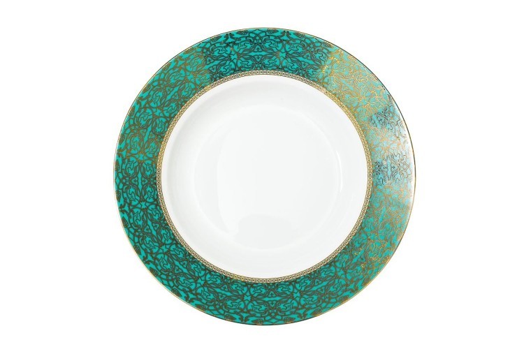 Тарелка суповая 20см,цвет бирюзовый (4) (TT-00000340)