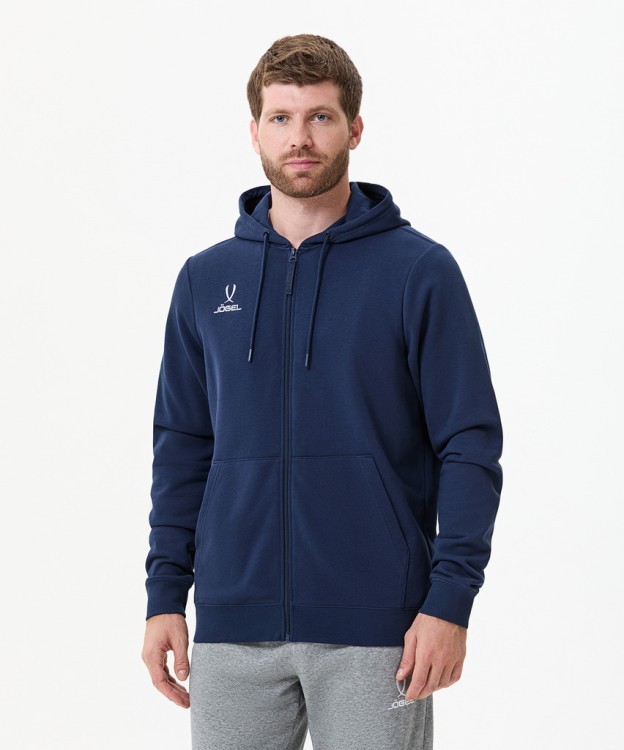 Худи на молнии JÖGEL ESSENTIAL Cotton Zip Hoodie, темно-синий (2115310) Худи на молнии JÖGEL ESSENTIAL Cotton Zip Hoodie, темно-синий (2115310)