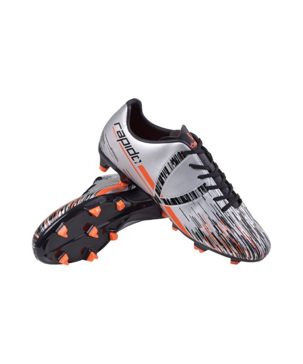 БЕЗ УПАКОВКИ Бутсы футбольные JOGEL Rapido FG Silver/black (2134143)