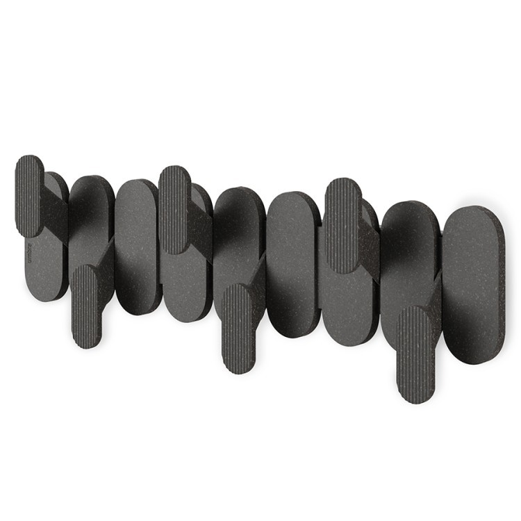 Вешалка настенная tempo, 6 крючков, черная (79961)