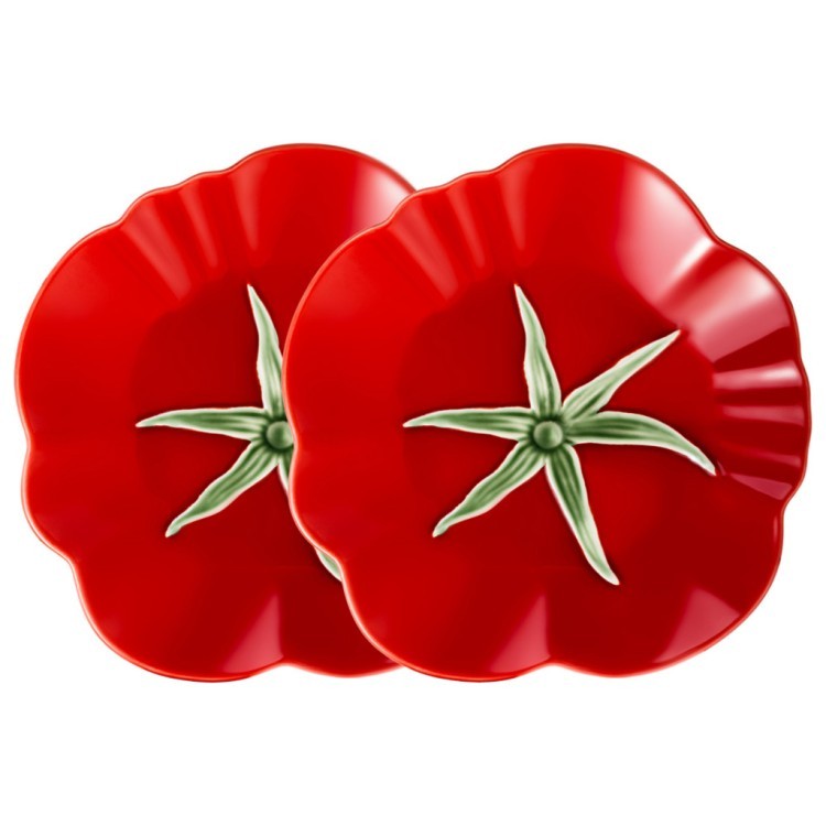 Набор тарелок закусочных lefard "tomato" 22х21 см/2 шт Lefard (536-296)