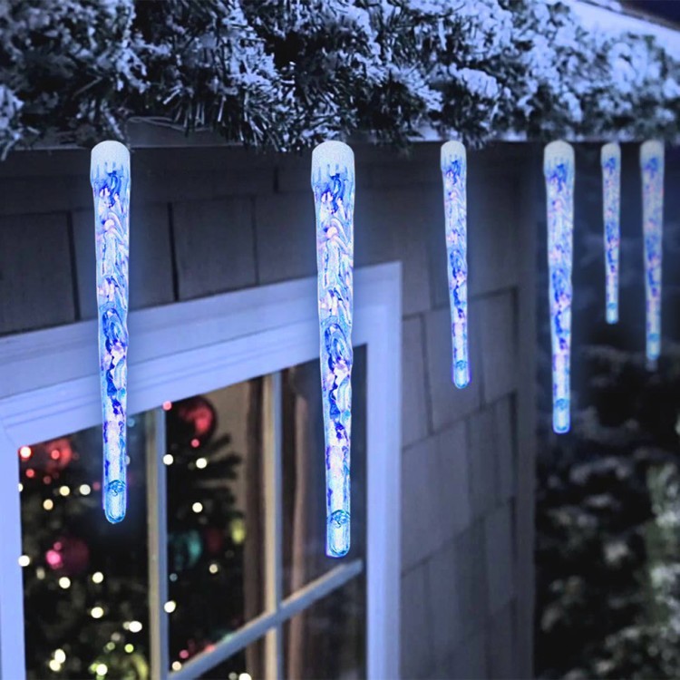Уличная светодиодная гирлянда (теплый свет) Vegas Сосульки 40 LED, 10 штук, 2х0,3 м, 24V 55036 (64421) Уличная светодиодная гирлянда (теплый свет) Vegas Сосульки 40 LED, 10 штук, 2х0,3 м, 24V 55036 (64421)