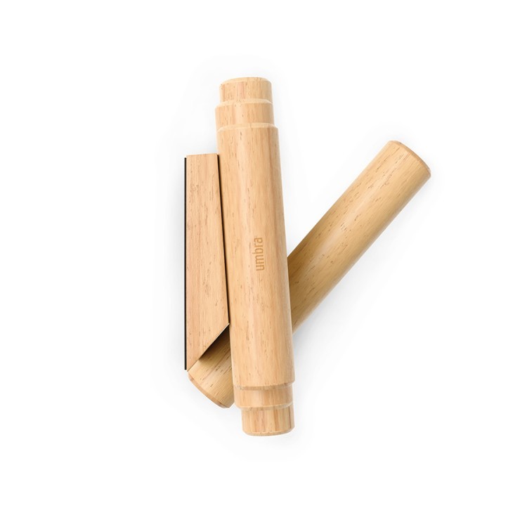 Вешалка настенная picket, 61 см, 8 крючков, натуральное дерево (80141)