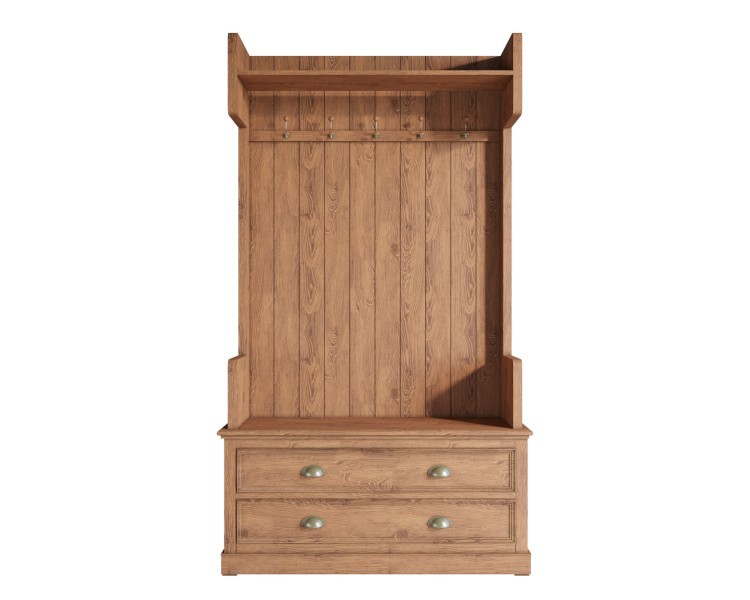 Прихожая Palermo natural в стиле Кантри арт PL1025OAK PL1025OAK-ET Прихожая Palermo natural в стиле Кантри арт PL1025OAK PL1025OAK-ET