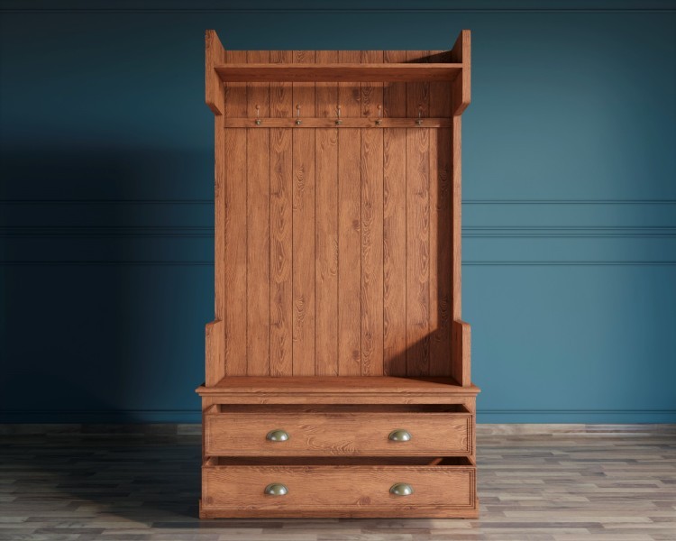 Прихожая Palermo natural в стиле Кантри арт PL1025OAK PL1025OAK-ET Прихожая Palermo natural в стиле Кантри арт PL1025OAK PL1025OAK-ET
