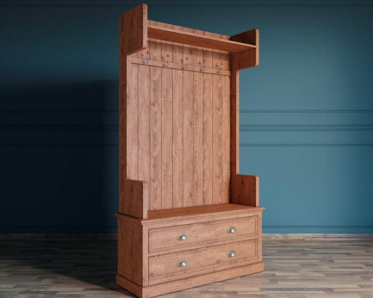 Прихожая Palermo natural в стиле Кантри арт PL1025OAK PL1025OAK-ET Прихожая Palermo natural в стиле Кантри арт PL1025OAK PL1025OAK-ET