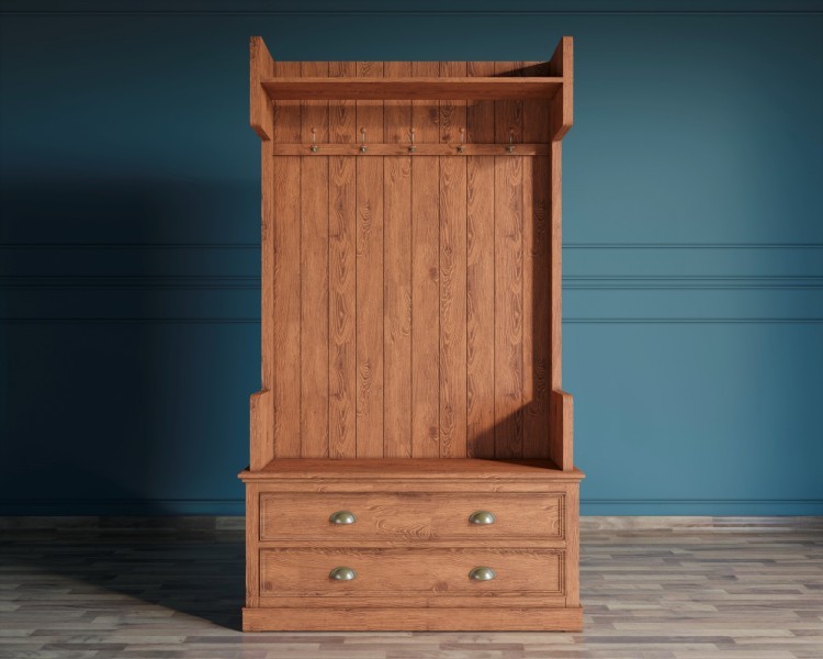 Прихожая Palermo natural в стиле Кантри арт PL1025OAK PL1025OAK-ET Прихожая Palermo natural в стиле Кантри арт PL1025OAK PL1025OAK-ET