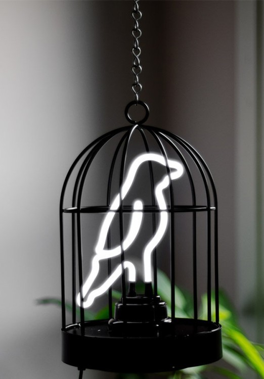 Светильник неоновый bird in a cage (58569)
