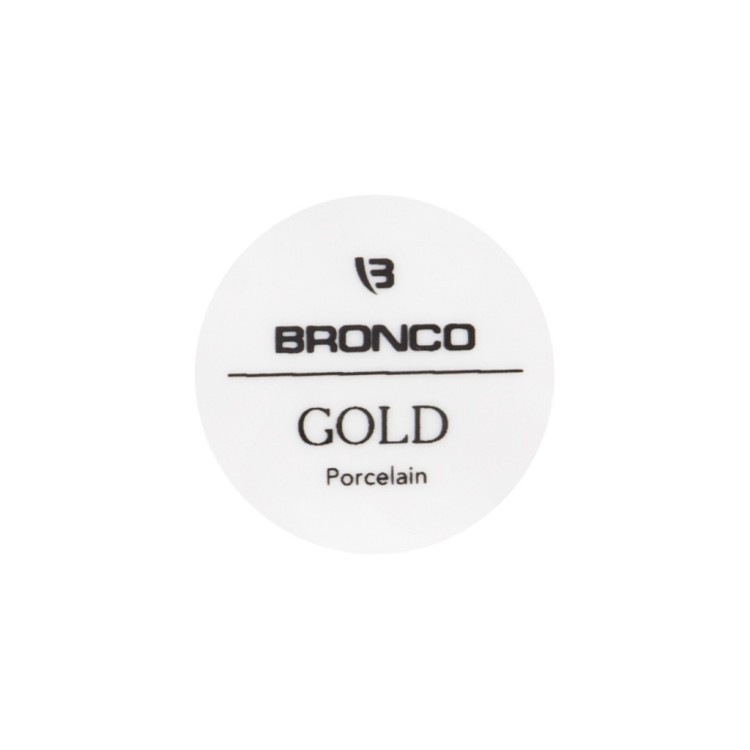 Блюдо прямоугольное "Bronco" белое с золотом, 30 см (TT-00008737)