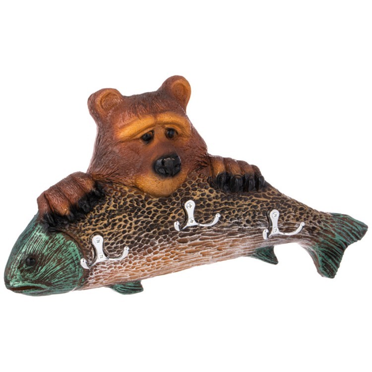 Ключница "медведь с рыбой" 41*22 см ИП Шихмурадов (169-238)