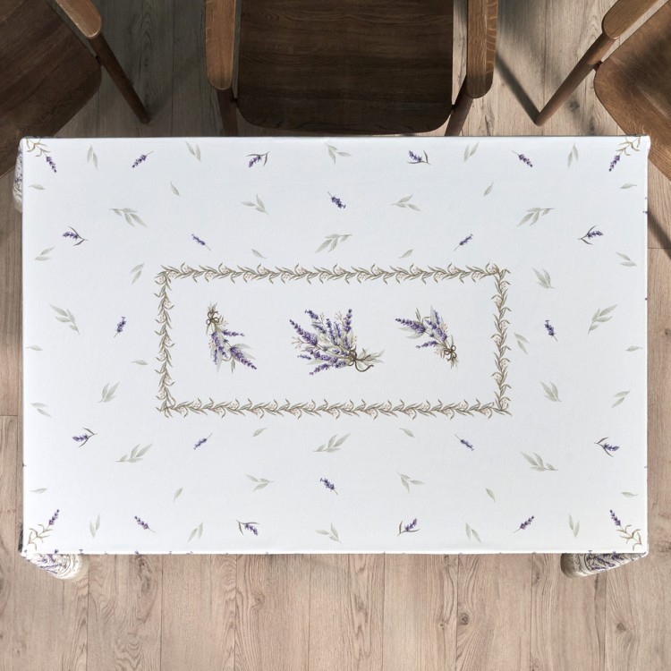 Скатерть "душа прованса" 140х180см ,белый, 100% хлопок,твил с пропиткой Lefard (850-735-23)